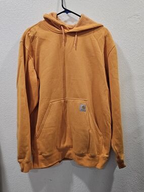 Carhartt Men’s Orange Hooded Pullover Sweatshirt